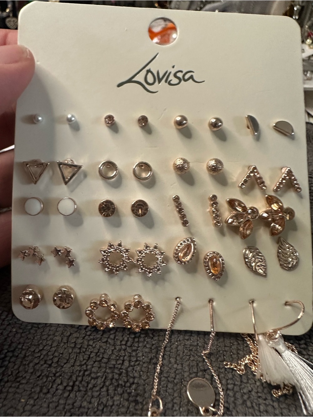 Lovisa Rose Gold Mixed Stud & Drop Earring Collection